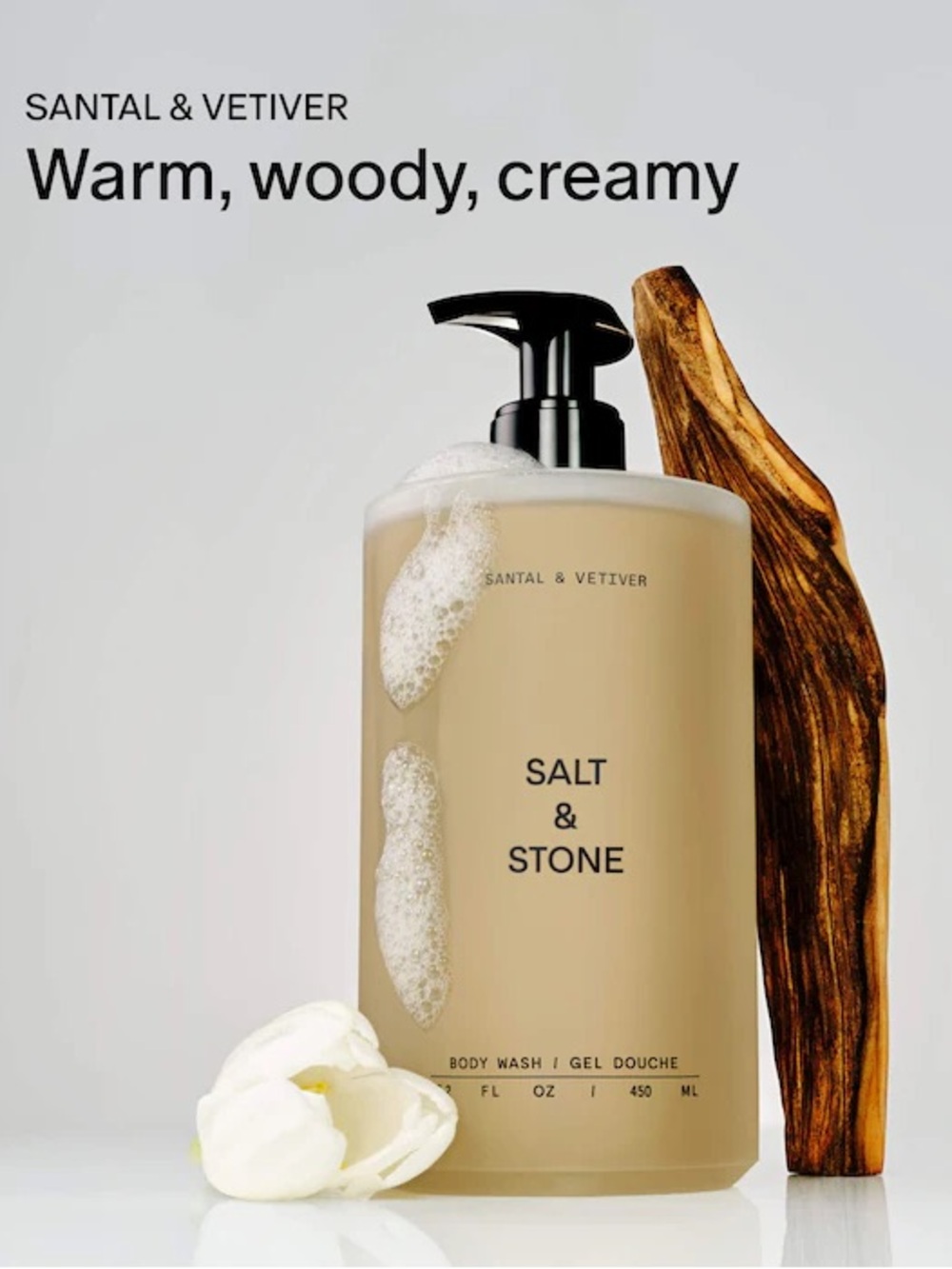 NEW Salt & Stone Santal & Vetiver Body Wash